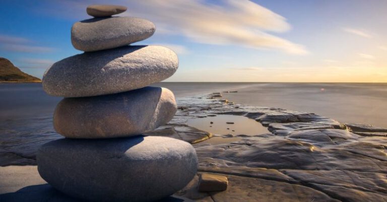 Balance Water - Stacked of Stones Outdoors